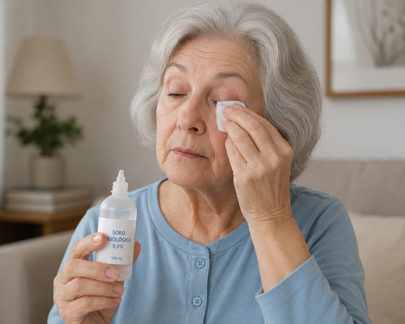 Como limpar os olhos após cirurgia